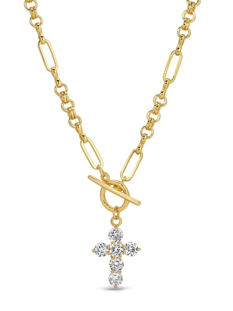 Cross Toggle Necklace
